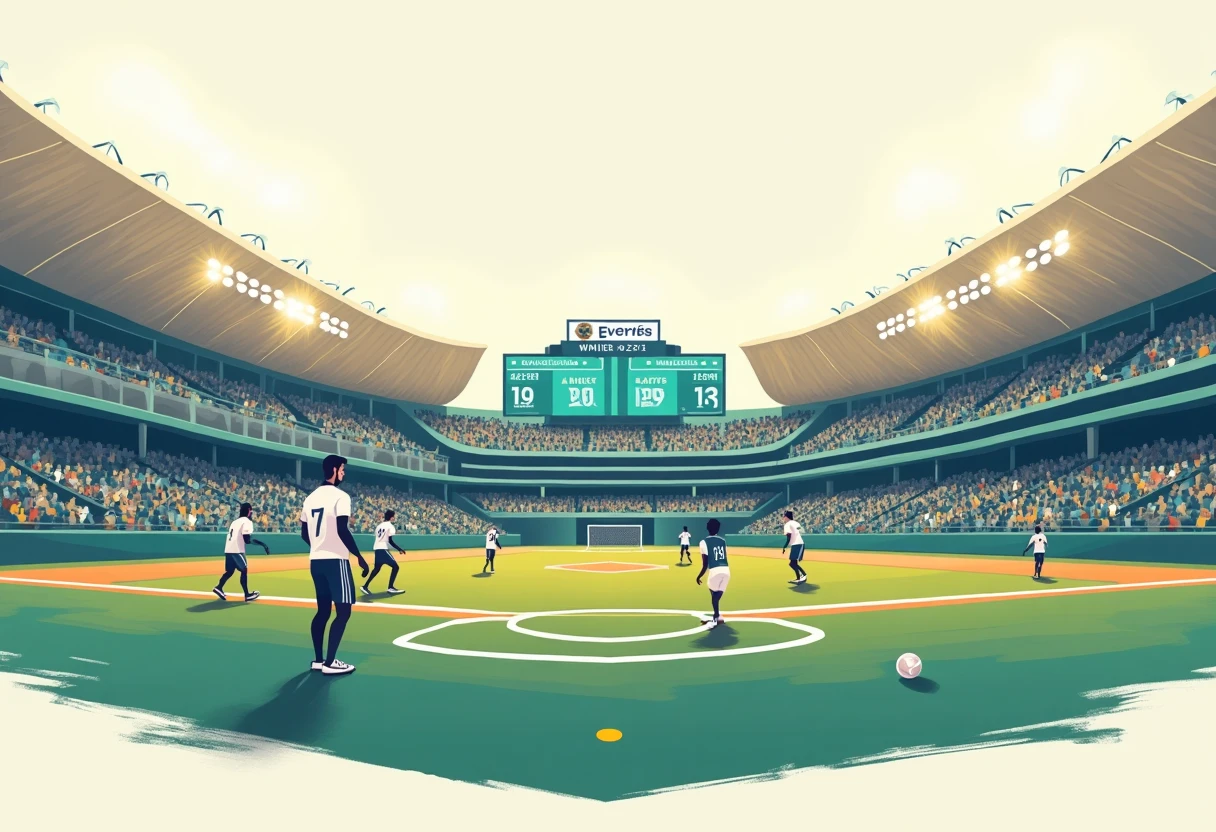 MLBスタジアムのナイトゲームの様子
