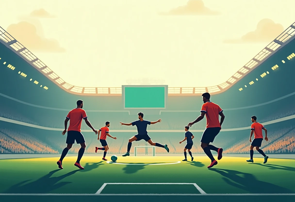Illustration de stade de football