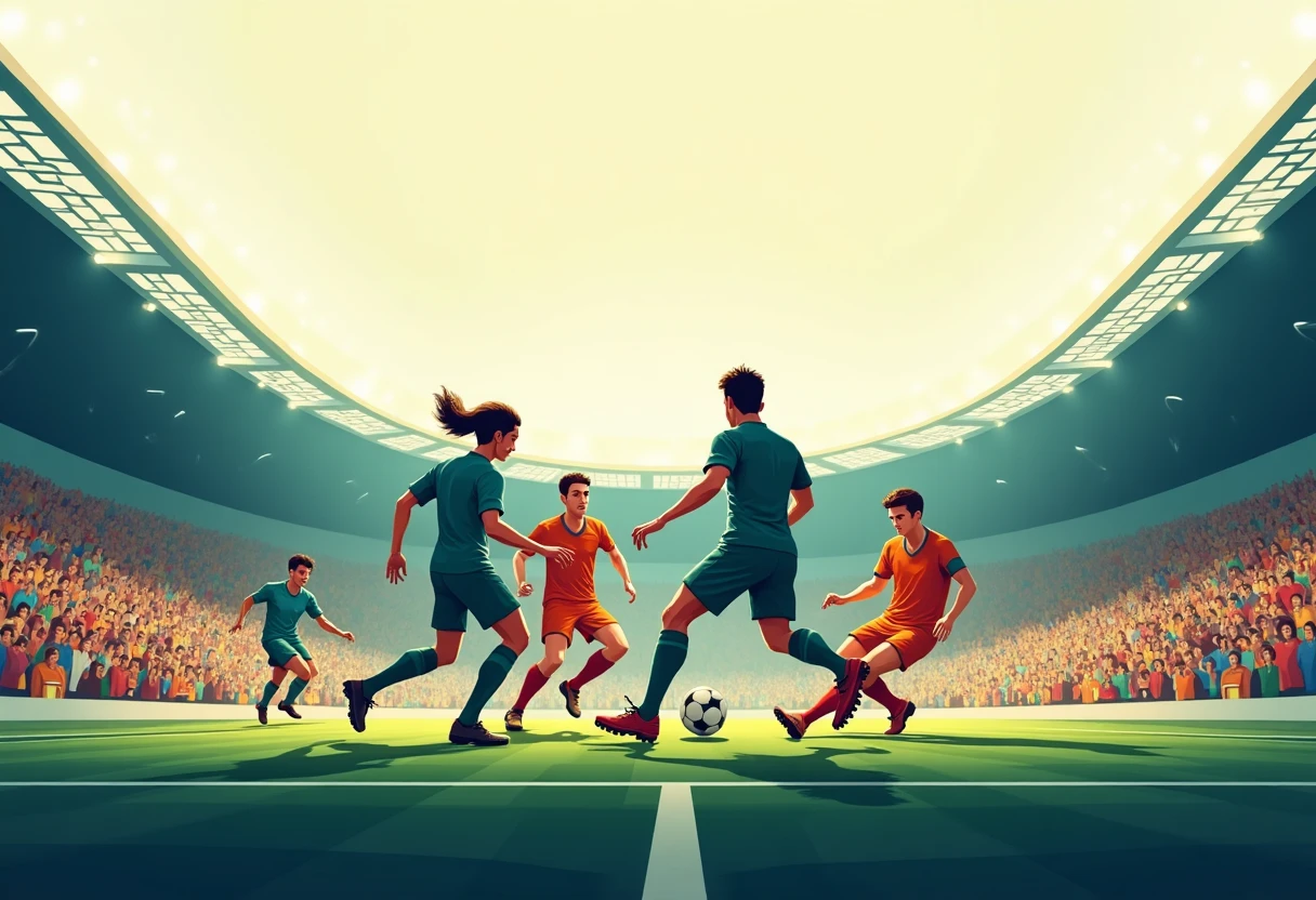 Intense football rivalry